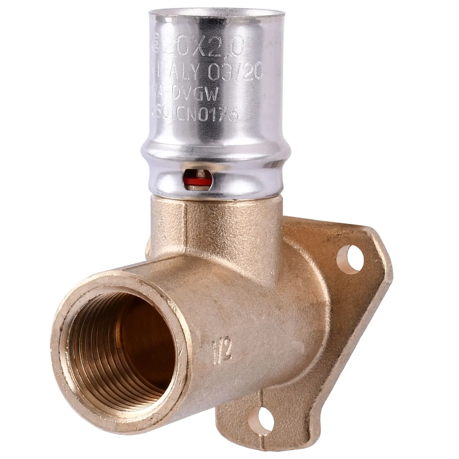 Угольник с ушками пресс APE ITALY AP 154 1/2"х20 (GSR-000001739) - фото 2