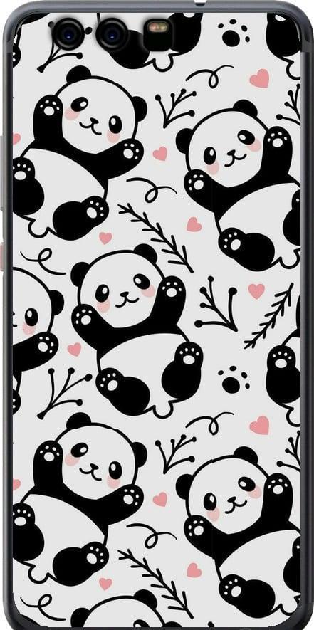 Чехол на Huawei P10 Панды (4318t-780-42517)