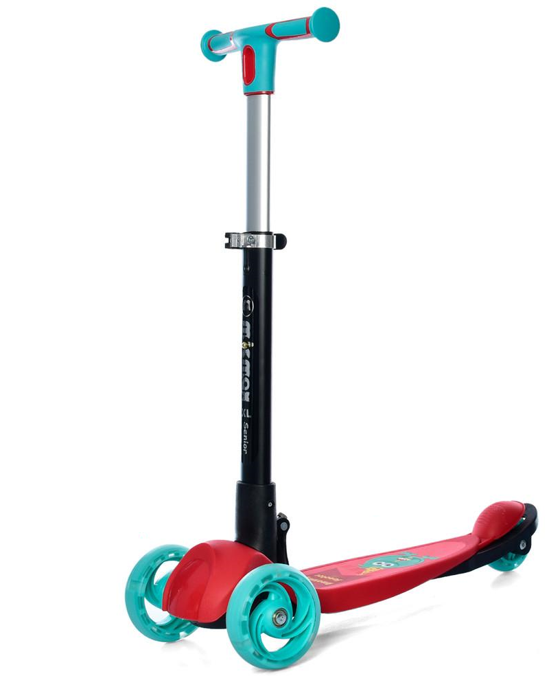 Самокат дитячий міський iTrike Maxi JR3-060-35-R триколісний з підсвіткою коліс Червоний Самокат дитячий міський iTrike Maxi JR3-060-35-R триколісний з підсвіткою коліс Червоний