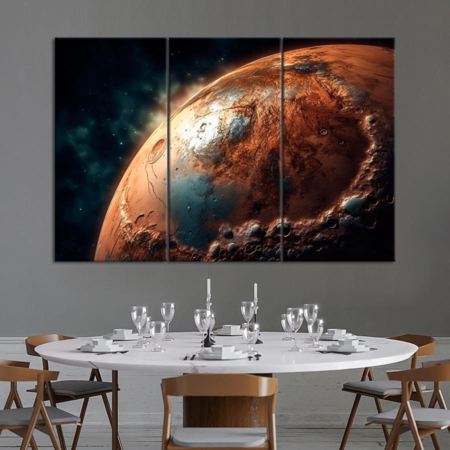 Картина космос Планета из другой галактики 78x48 см (A1299-3)