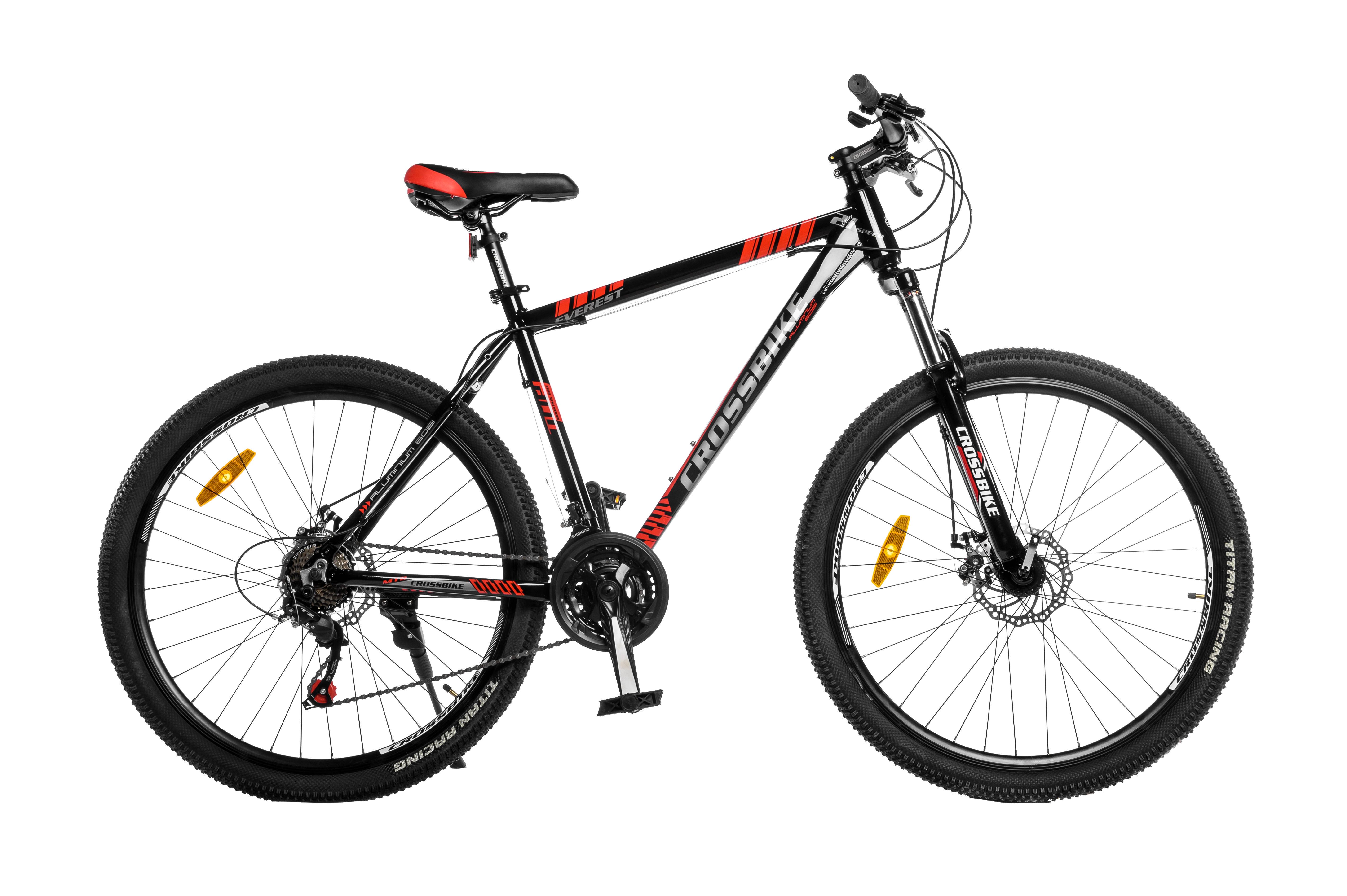 Велосипед CrossBike Everest 27"19" Черно-красный