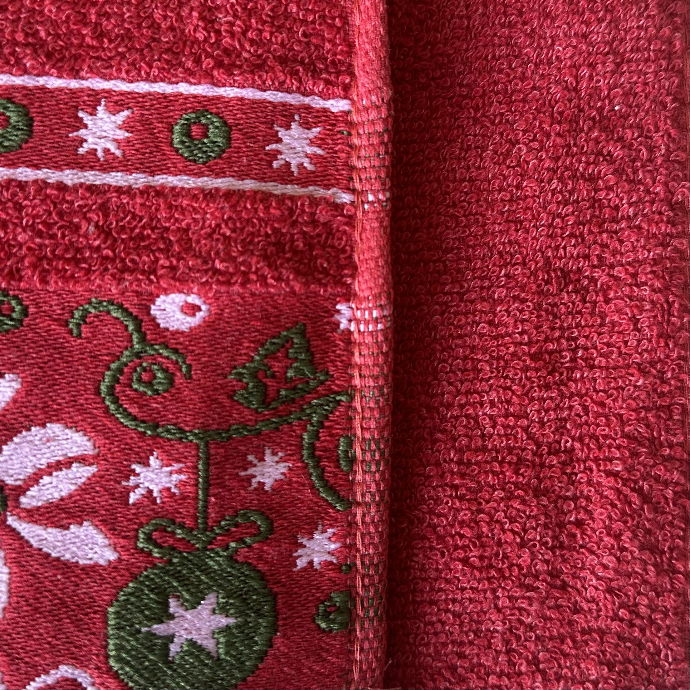 Полотенце махровое Malloory Home 50x100 см Красный (6934-2) - фото 3 Полотенце махровое Malloory Home 50x100 см Красный (6934-2) - фото 3