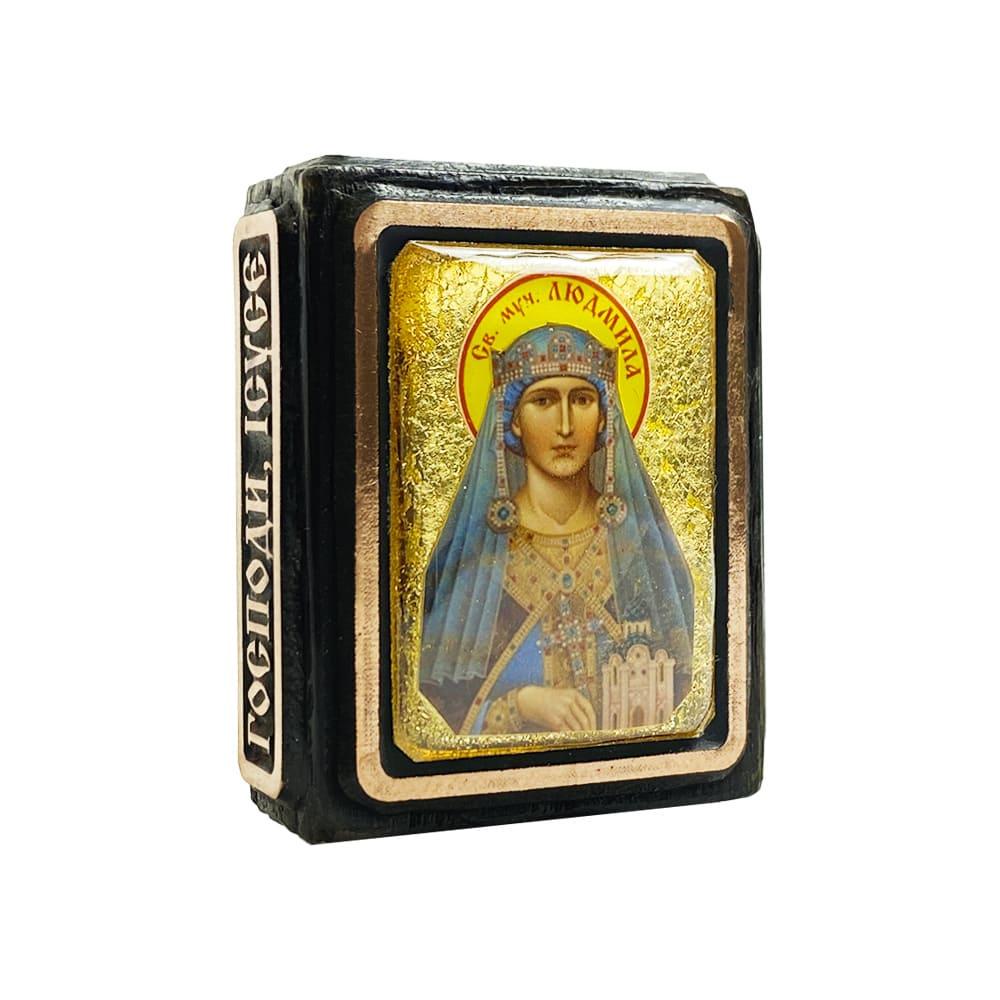Икона Святая мученица Людмила миниатюра (11139307)
