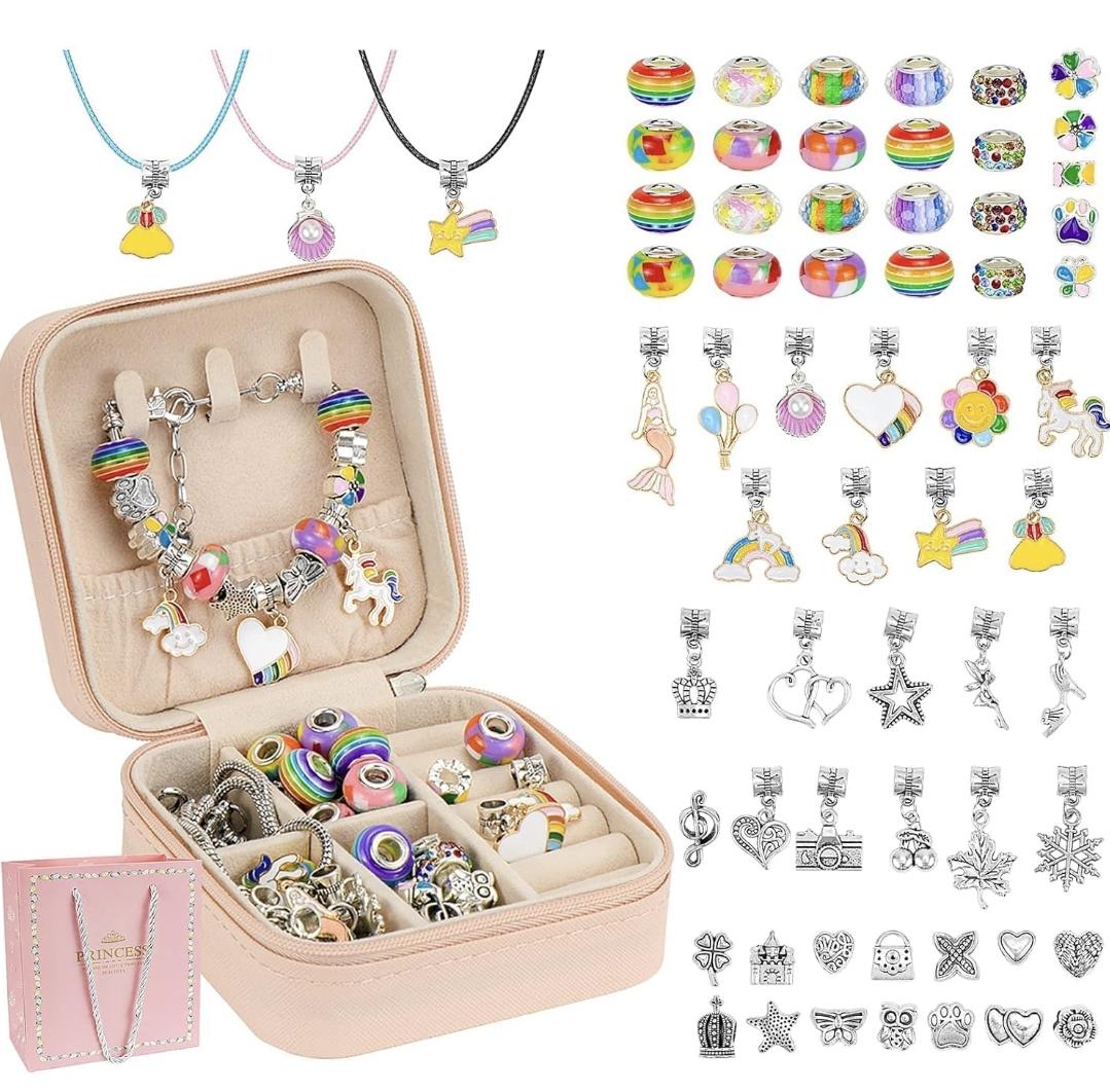 Набор Princess для создания браслетов и украшений в оригинальной шкатулке и подарочном пакете (23471076)