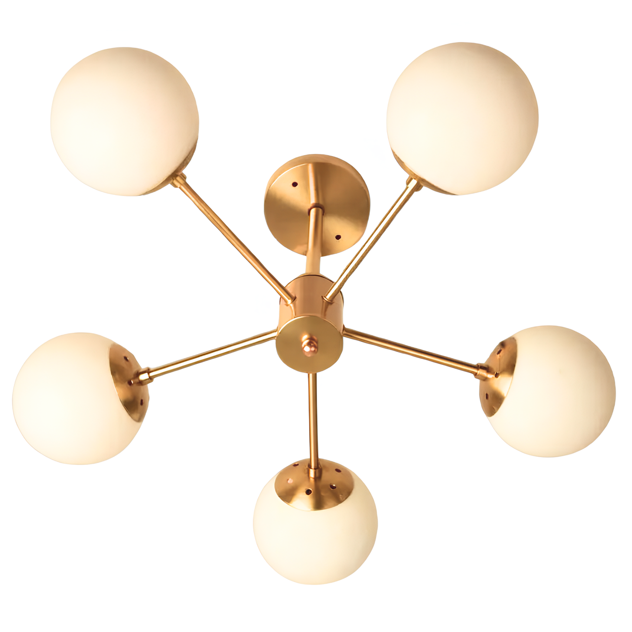 Люстра Svet с пятью плафонами под лампы Е27 Медный (SH-8321/5 COPPER)