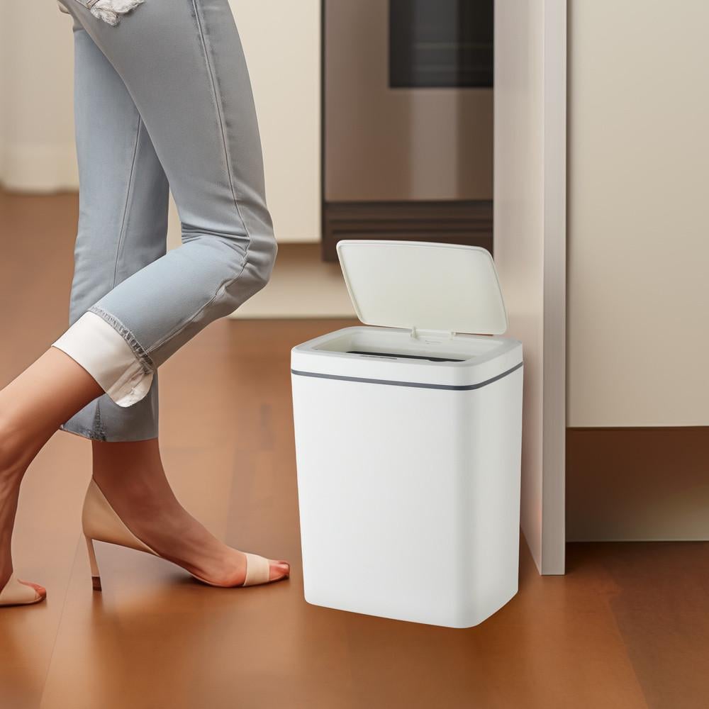 Мусорное ведро сенсорное MIXXUS WAVE-TC0110 прямоугольное 10 л White (MI7073) - фото 3 Мусорное ведро сенсорное MIXXUS WAVE-TC0110 прямоугольное 10 л White (MI7073) - фото 3