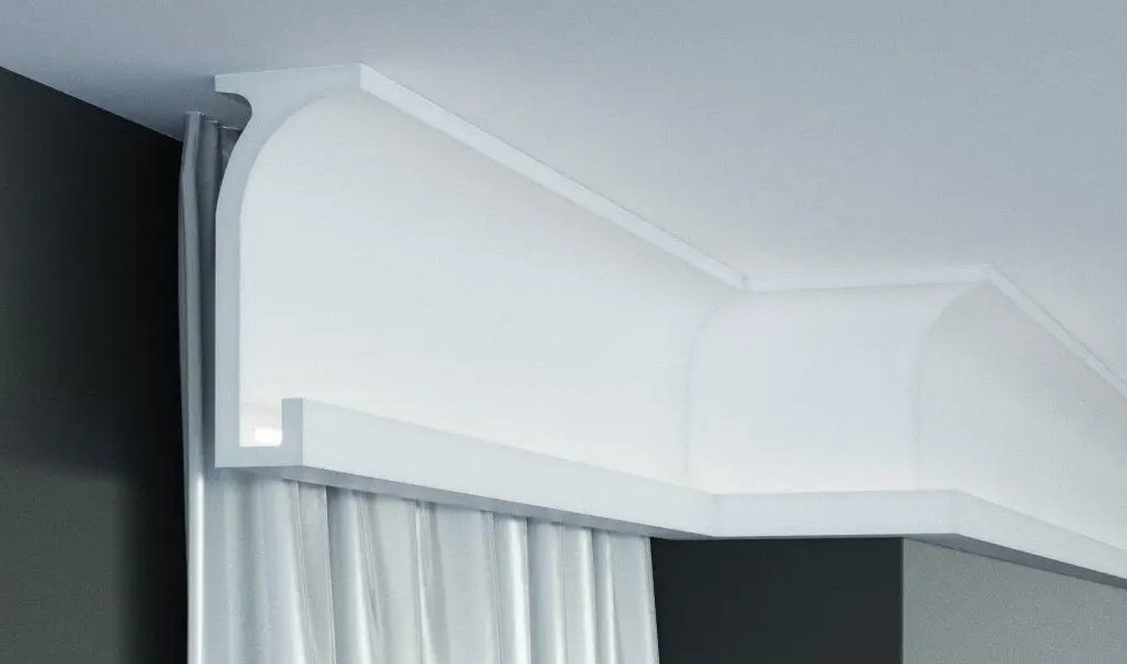 Карниз гладкий полиуретановый серия F Tesori KF 803 жесткий 2000 мм (2328462682)