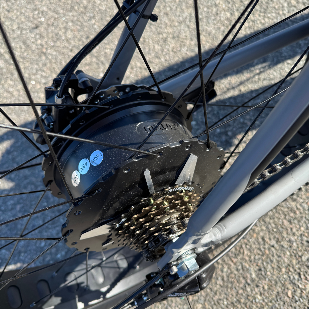 Велосипед с Е-комплектом Crossover на гидравлике Shimano с вилкой RST Guide 26х4,0" 48 В 1200 Вт MXUS 15 Ah до 45 км запас хода дисплей LSD-10 - фото 8 Велосипед с Е-комплектом Crossover на гидравлике Shimano с вилкой RST Guide 26х4,0" 48 В 1200 Вт MXUS 15 Ah до 45 км запас хода дисплей LSD-10 - фото 8