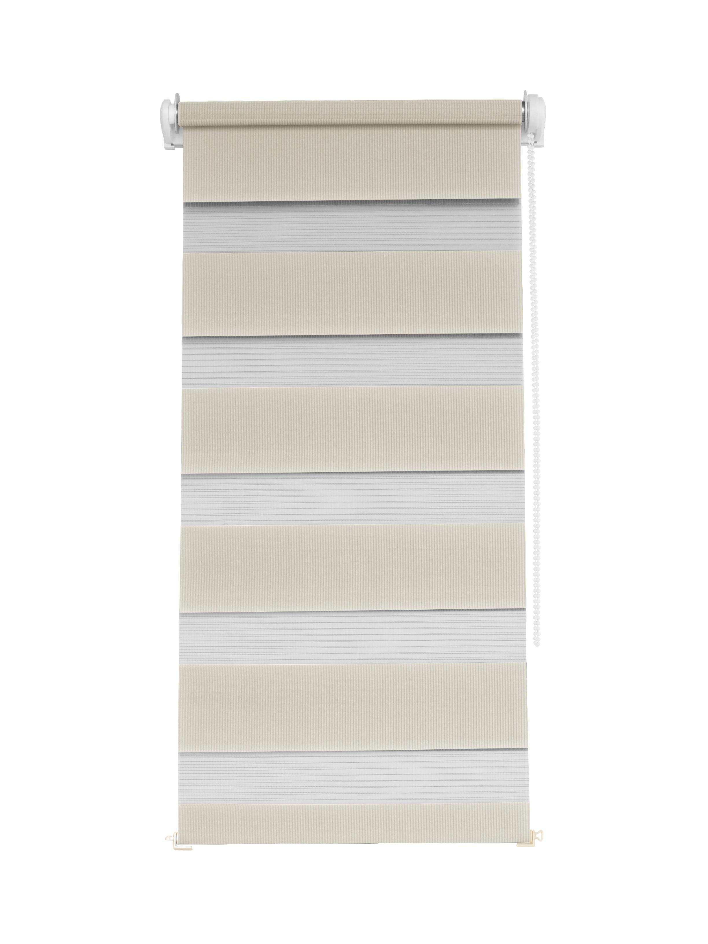 Рулонная штора день-ночь Franz Deco ВН-1004 открытого типа 125х120 см Айвори (DN10104688)