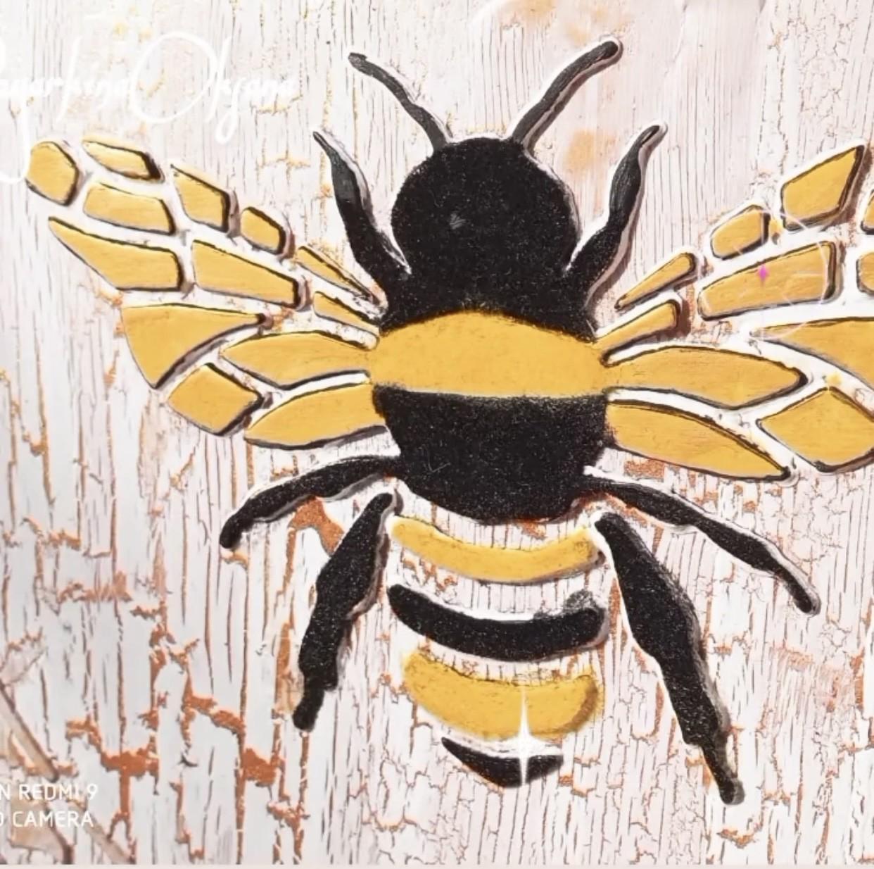 Трафарет DFA для декора Животные Оса для штукатурки и краски 0,3-1 мм (J00011) - фото 2