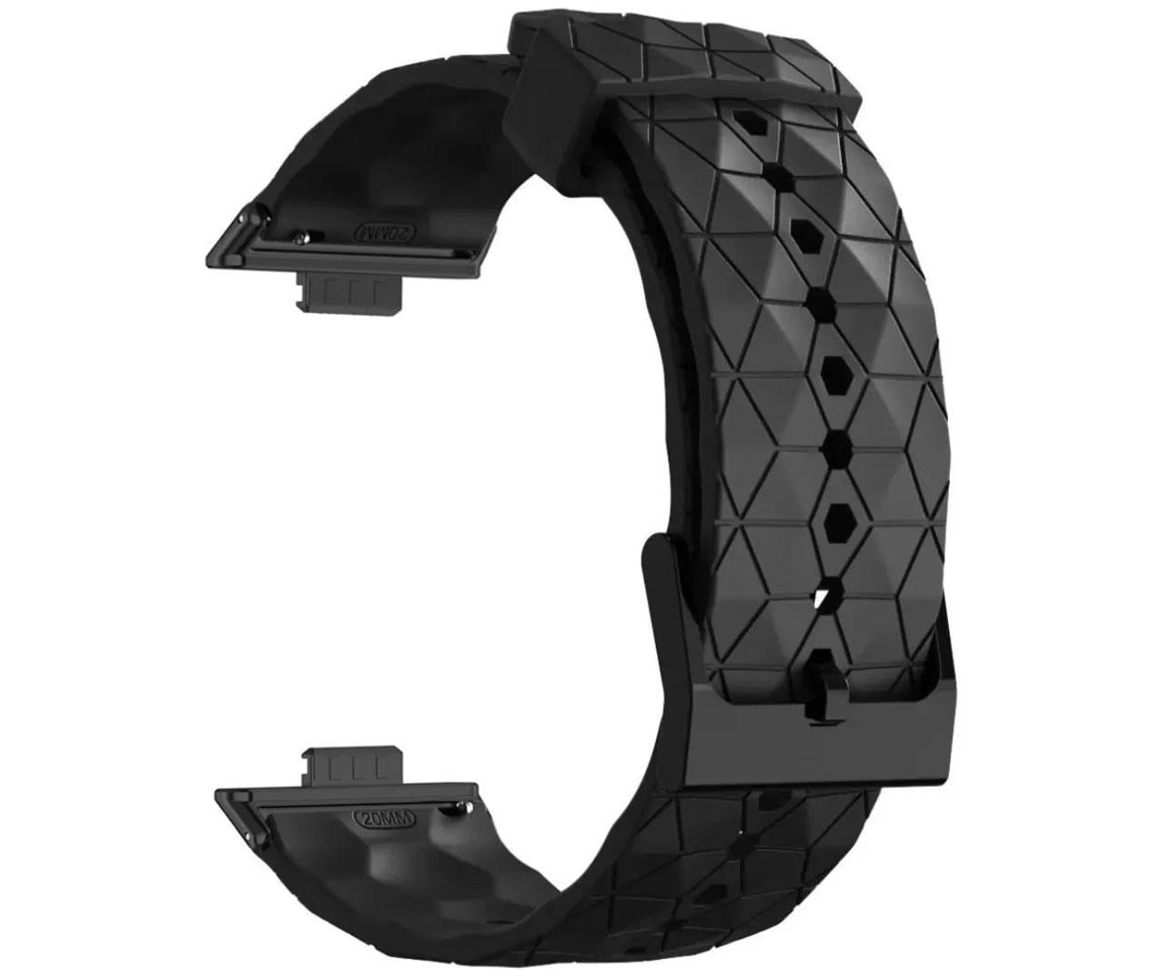 Ремешок силиконовый Primolux Dimond для смарт-часов Huawei Watch Fit 3/Fit 4/4 Pro Black (35369893)