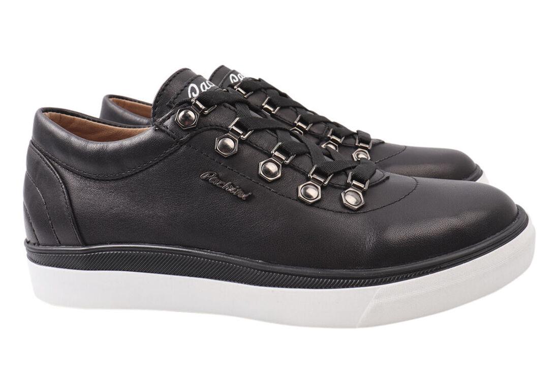 Кеды женские Carlo Pachini из кожи на низком ходу на шнуровке р. 37 Черный (76-21DTC)