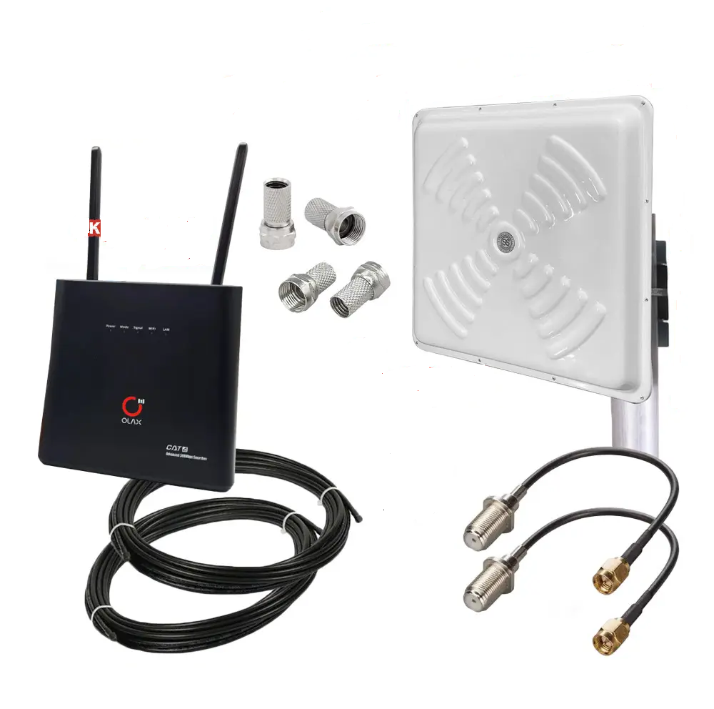 Интернет комплект 4G с Wi-Fi Роутером Olax AX9 Pro и мощная антенна MIMO Energy 2x24 Maxi (2052465442)
