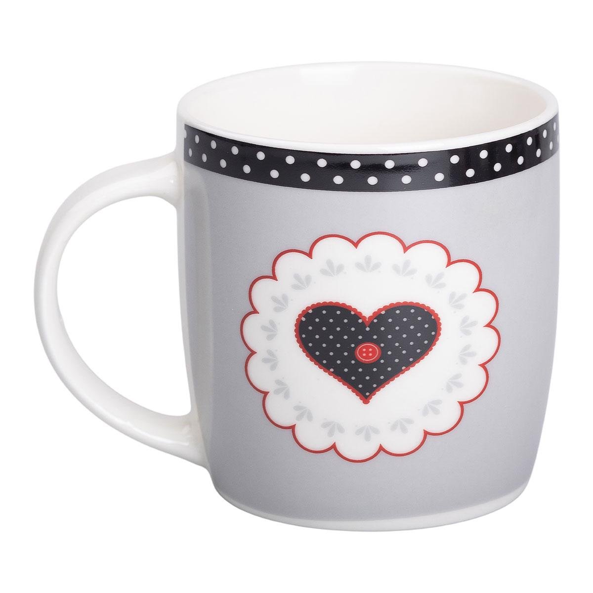 Чашка керамическая Light House Сердце для чая и кофе 400 мл (LG-20171)