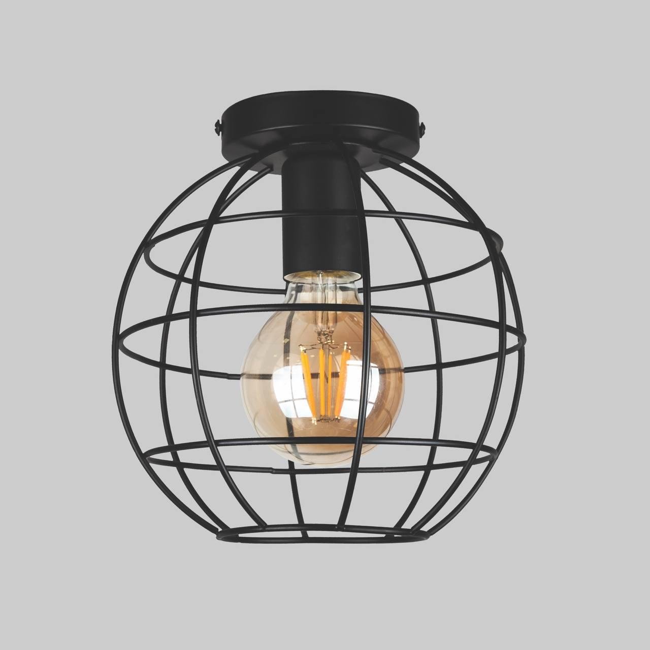 Светильник в стиле лофт Черный (56-XPR2175F-1 BK) - фото 1 Светильник в стиле лофт Черный (56-XPR2175F-1 BK) - фото 1