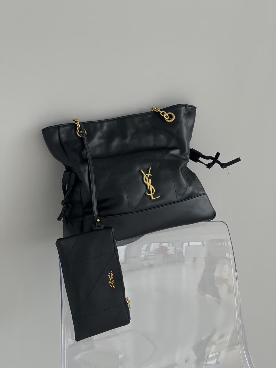 Сумка шоппер женская Yves Saint Laurent Jamie in Leather Черный (2528504808)