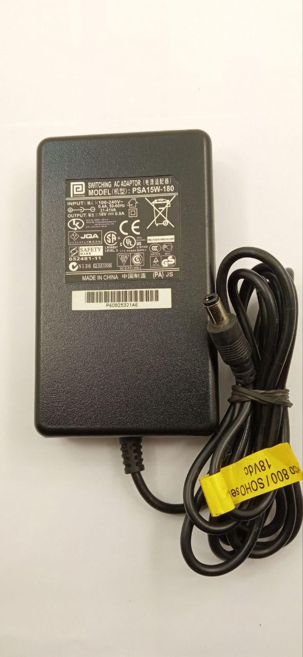 Блок питания Phihong PSA15W-180 18V 0,8A 5,5x2,5 мм (20429)