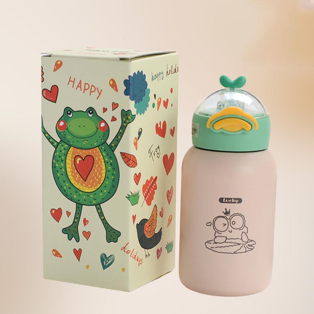 Термос-пляшка Lucky Frog Бежево-зелений (006701) - фото 3 Термос-пляшка Lucky Frog Бежево-зелений (006701) - фото 3