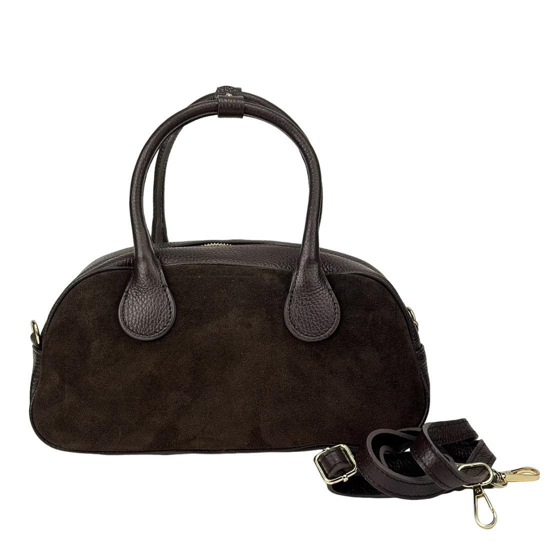 Жіноча сумка Royal Bag F-IT-3017DB замшева Шоколадний (8146) - фото 4 Жіноча сумка Royal Bag F-IT-3017DB замшева Шоколадний (8146) - фото 4