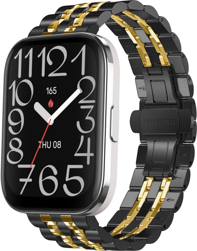 Браслет металлический Spinye Line для Amazfit Bip 5 Unity Black Gold (37082-02) Браслет металлический Spinye Line для Amazfit Bip 5 Unity Black Gold (37082-02)
