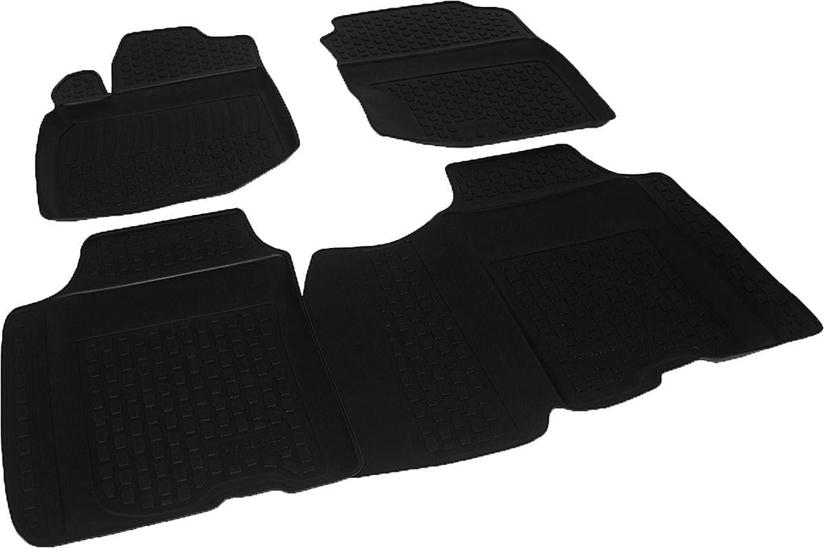Коврики в салон полиуритановые L.Locker Honda Jazz II 2008- 4 шт. Черный (11526973)
