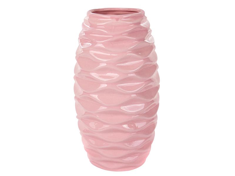 Настольная керамическая ваза Light House Ледник 30 см Розовый