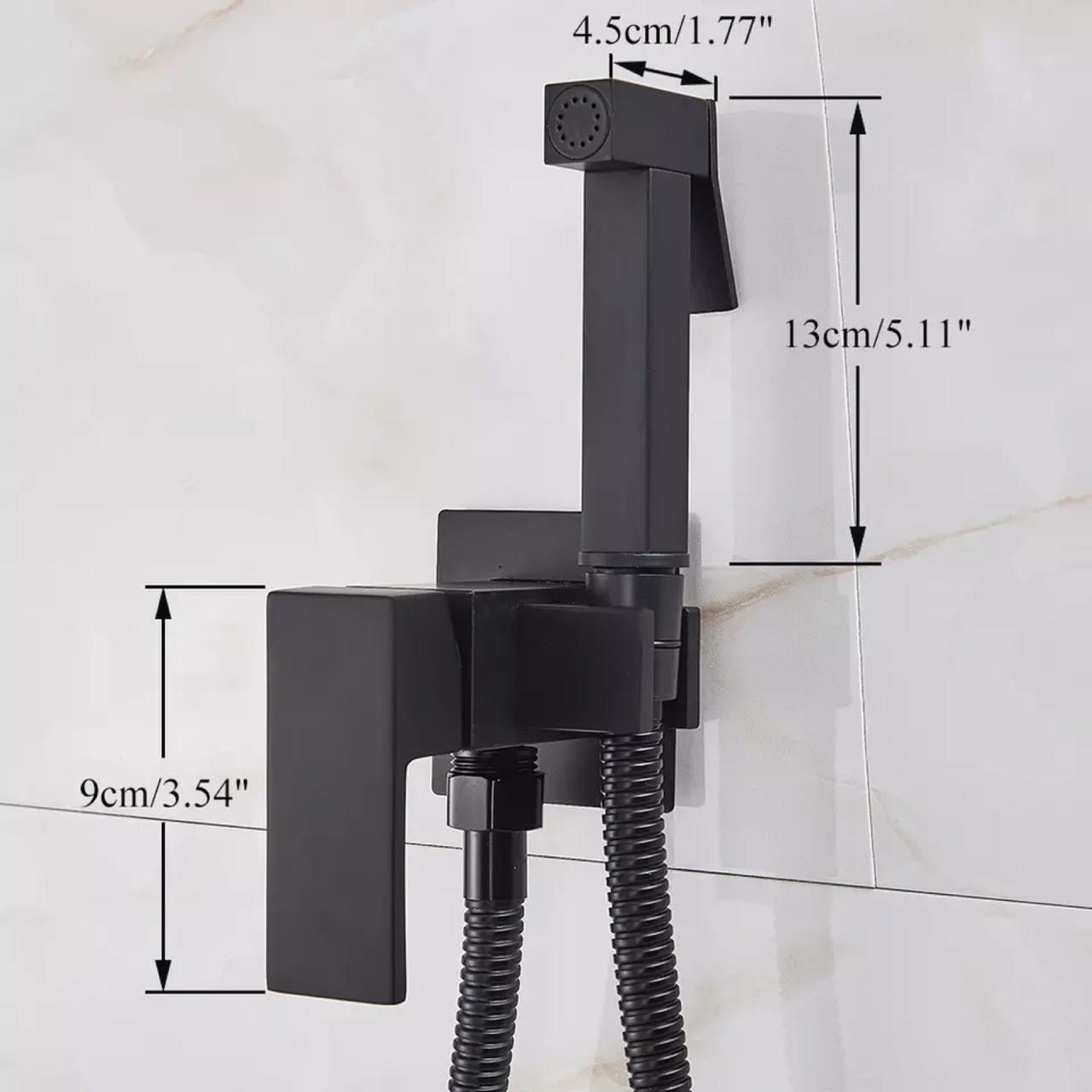 Змішувач прихованого монтажу Rea FENIX для біде матовий Чорний - фото 3