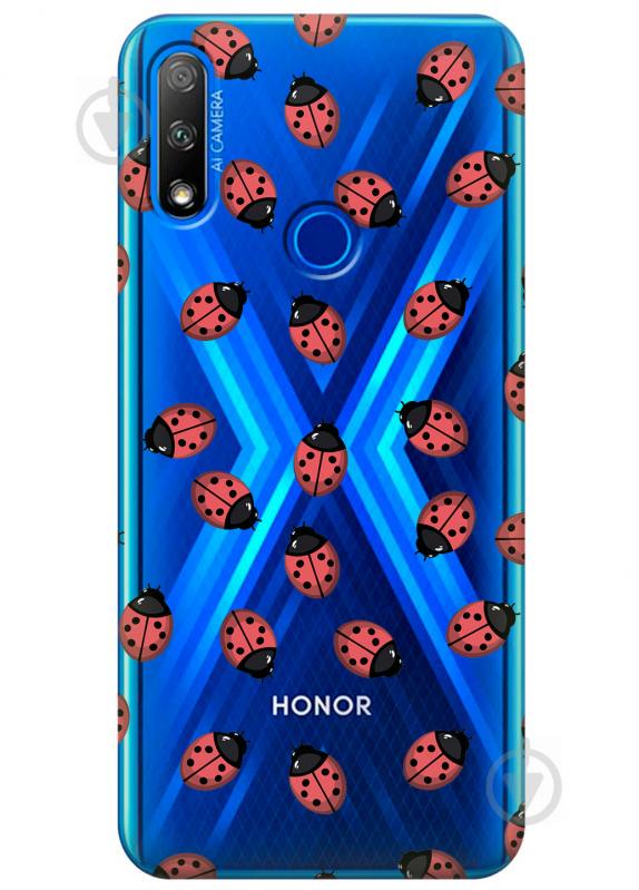 Прозрачный силиконовый чехол iSwag для Huawei Honor 9X с рисунком - Божьи коровки (KS2708) Прозрачный силиконовый чехол iSwag для Huawei Honor 9X с рисунком - Божьи коровки (KS2708)