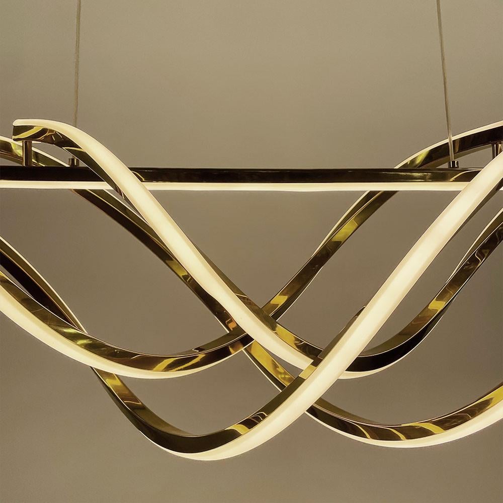 Люстра LED удлиненная 100 см Золотой (Y 406-1000 GD) - фото 6