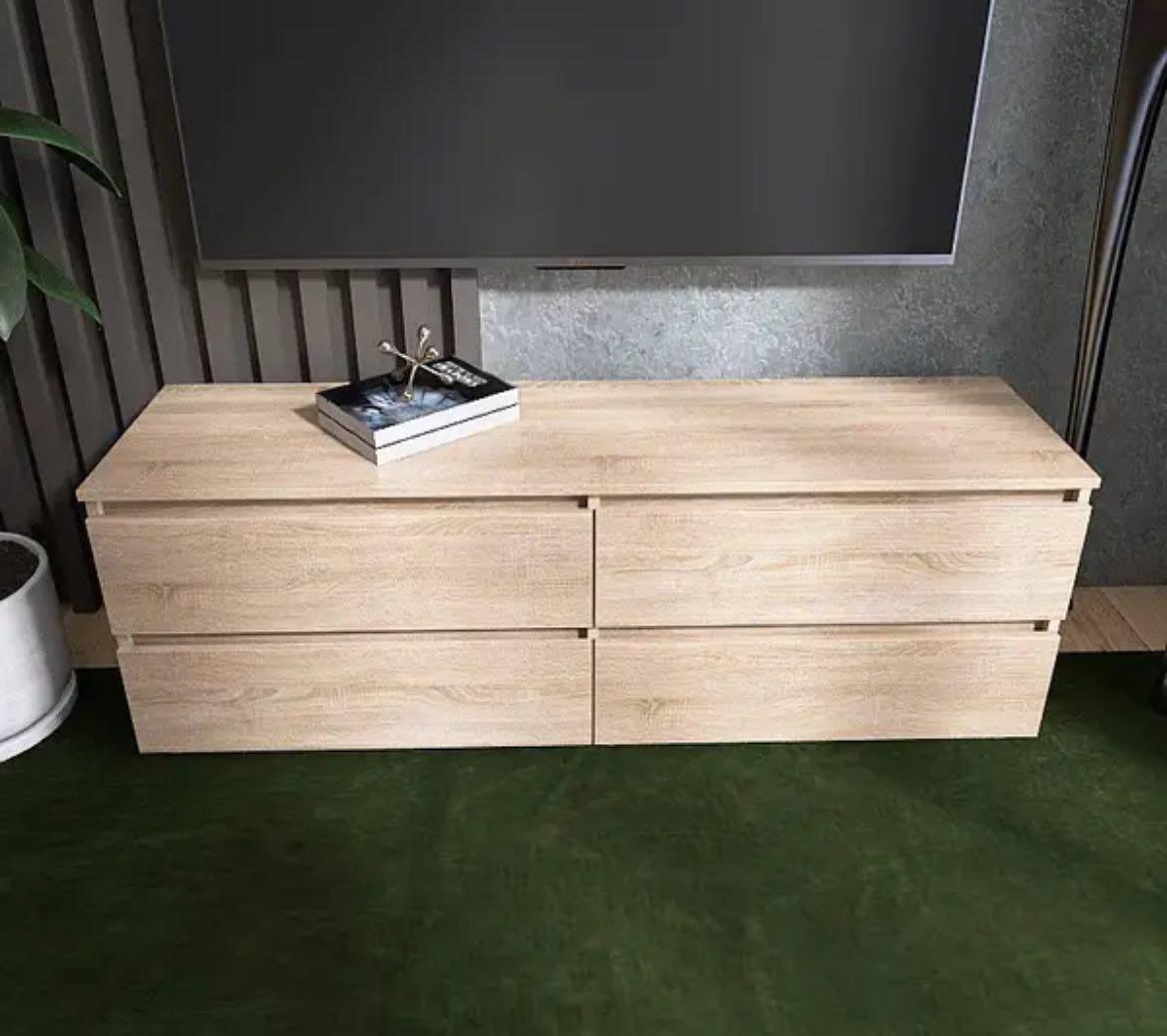 Тумба TV Лайт Еверест 1400х380х490 мм Дуб Сонома