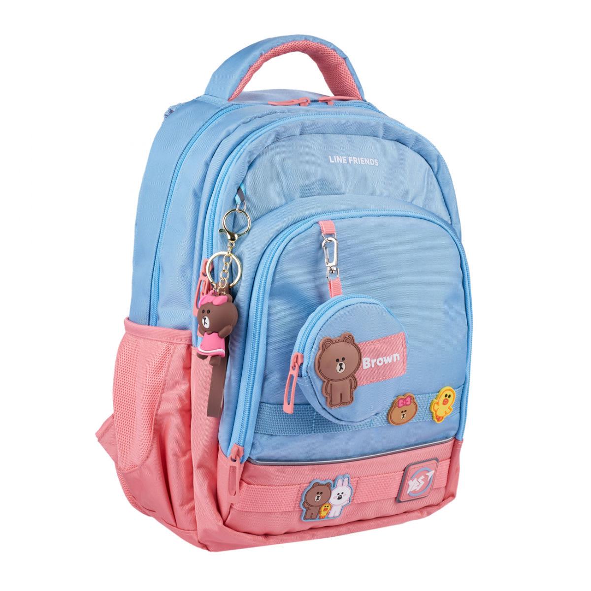 Рюкзак YES Line Friends Stylish 39x28x14 см 15 л Голубой (559948)