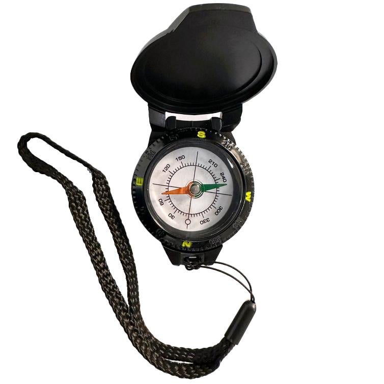 Компас туристический T-43 с ремешком магнитный Черный (29466217)