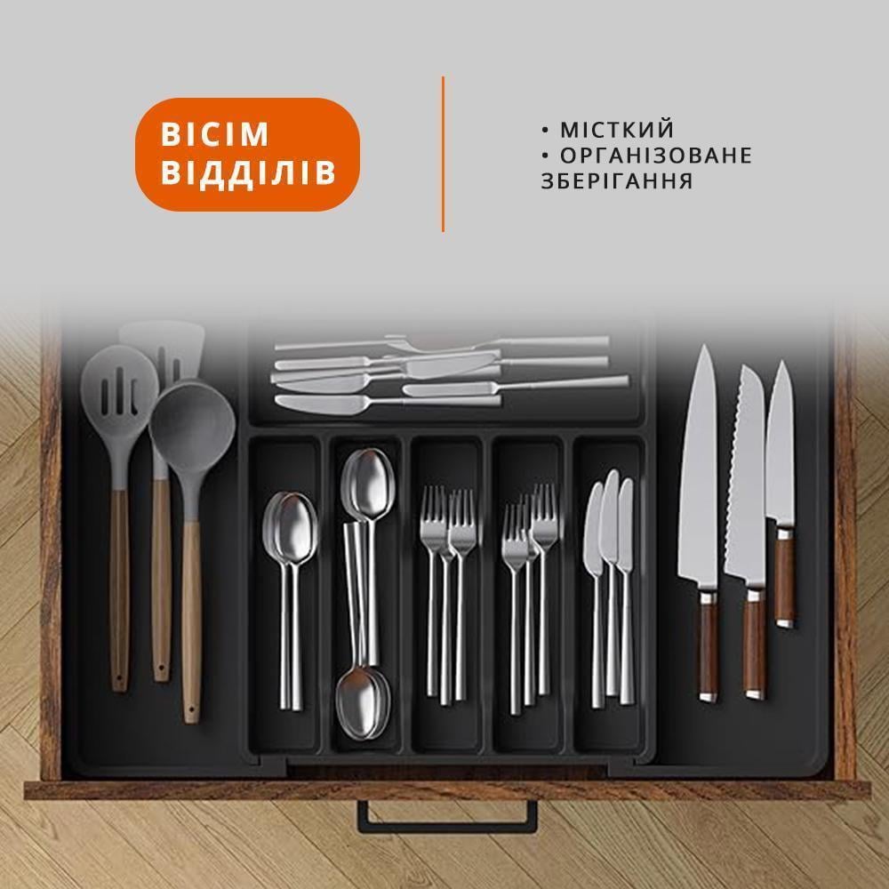 Кухонный лоток-подставка для столовых приборов и принадлежностей (20565413) - фото 3