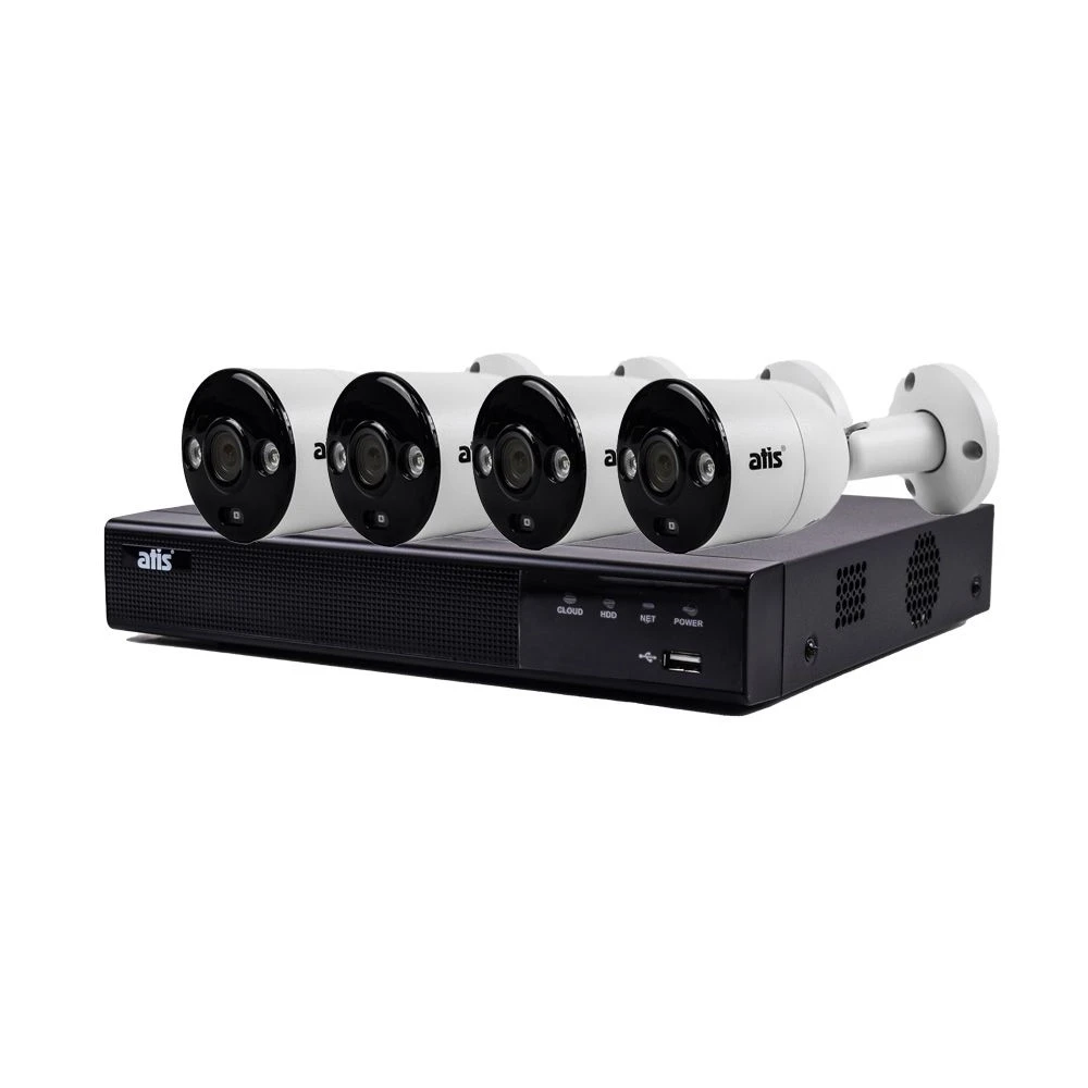 Комплект IP видеонаблюдения Atis IP 4 kit 5Mp Комплект IP видеонаблюдения Atis IP 4 kit 5Mp