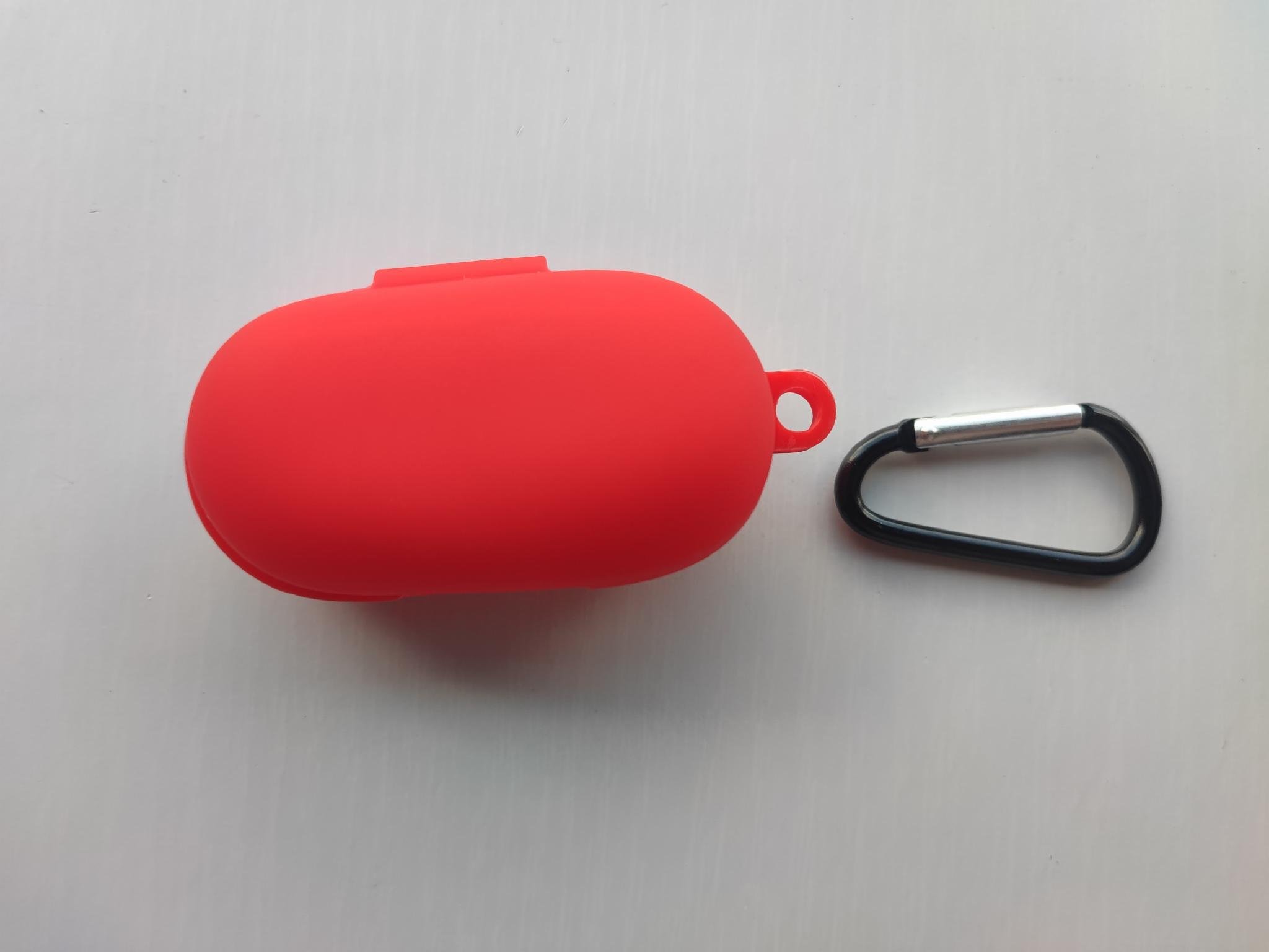 Чехол для наушников-гарнитуры Xiaomi Haylou GT1/GT1 Plus True Wireless Sports Bluetooth Headset силиконовый с фиксатором Красный (238506)