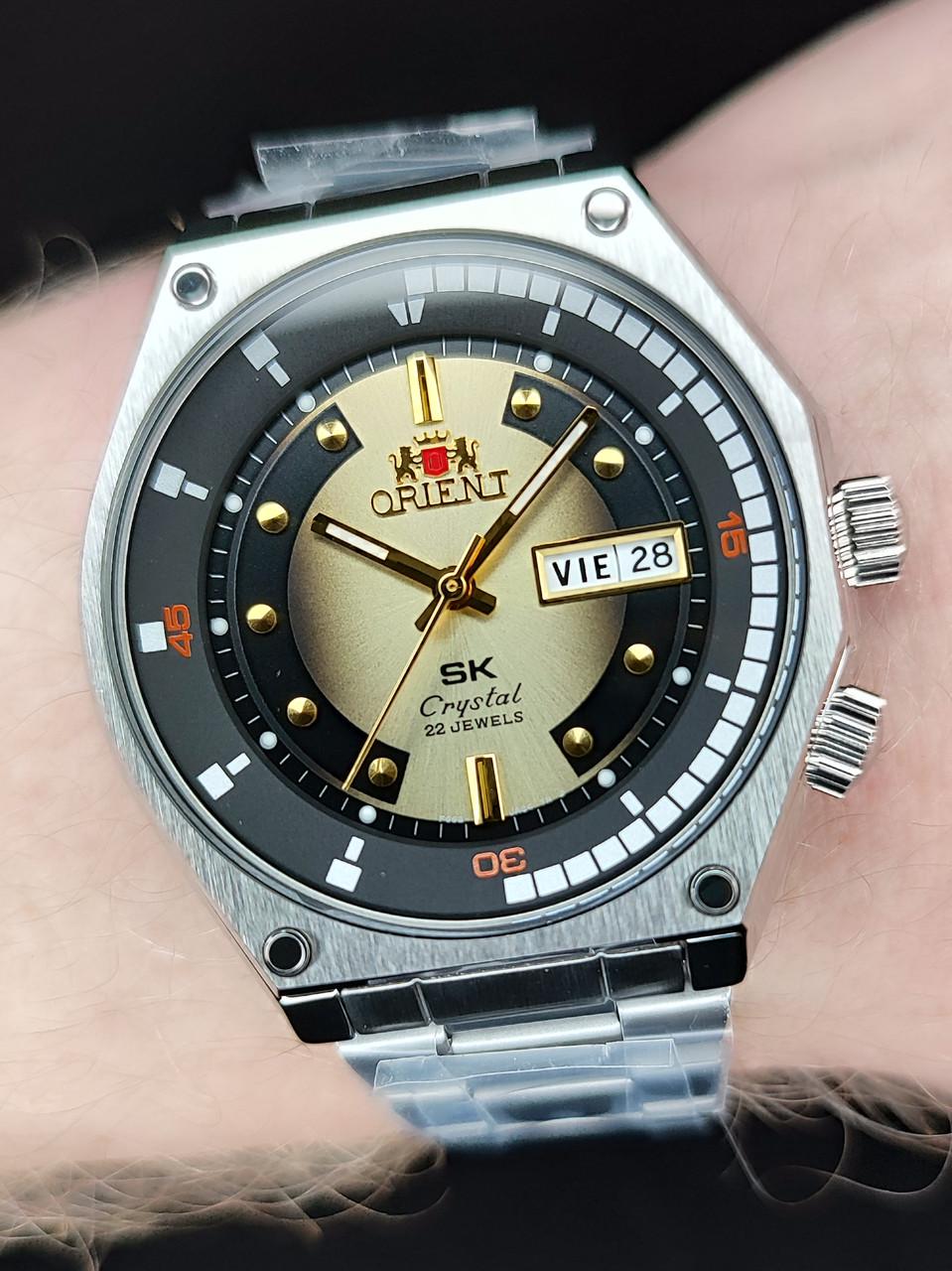 Наручний годинник чоловічий Orient SK Diver Retro Revival RA-AA0B01G39B з сталевим корпусом WR 50 м (2758005605)