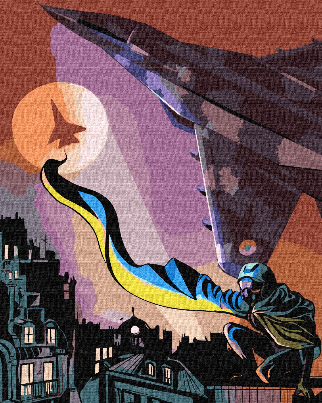 Картина по номерам ART CRAFT Призрак Киева Maria Krishtal 40x50 см Разноцветный (PM-194-K-382)