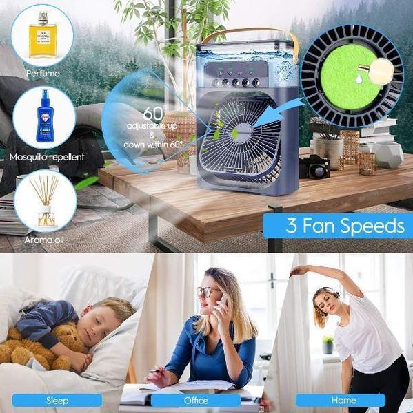 Вентилятор-міні настільний з контейнером для ароматизатора Air Cooler Fan (21590874) - фото 7