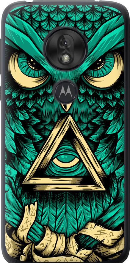 Чехол на Motorola Moto G7 Play Сова Арт-тату (3971u-1656-42517)