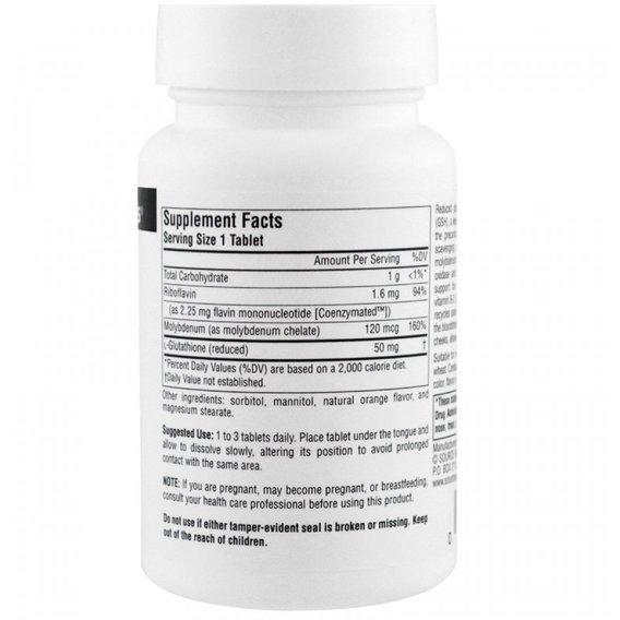 Глутатион Source Naturals Reduced Glutathione 100 Tabs - фото 2
