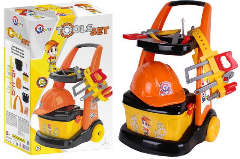Игровой набор Технок Tools Set тележка с инструментами 62х38х63 см Желтый (6511)