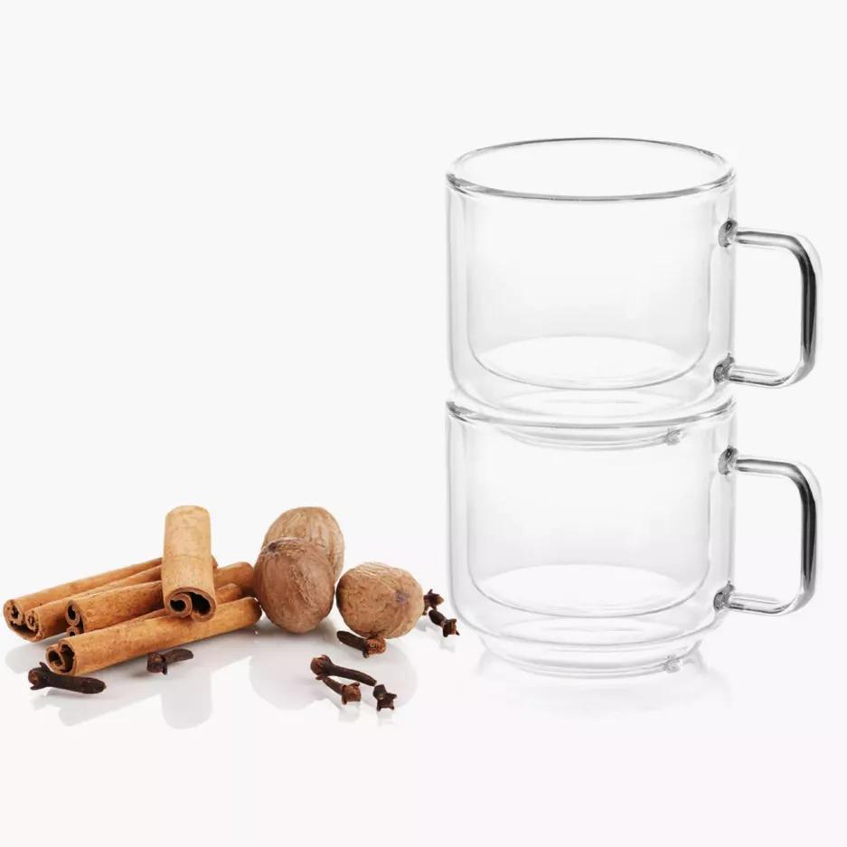 Набор чашек с двойными стенками DUKA SVEN 150 мл 2 шт. Прозрачный (1217082) - фото 2