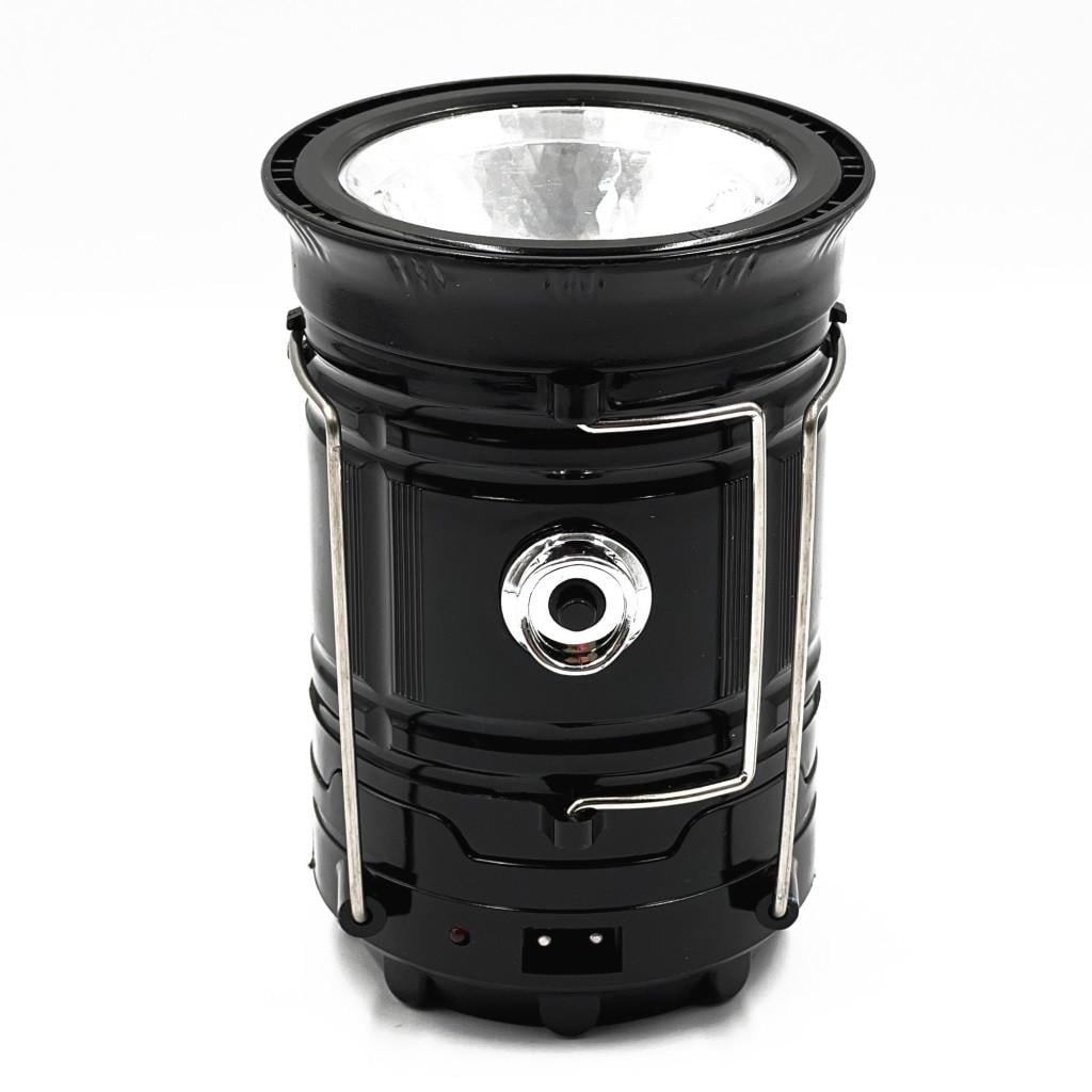 Фонарь аккумуляторный для кемпинга G5800 с солнечной батареей и USB Black (019778)