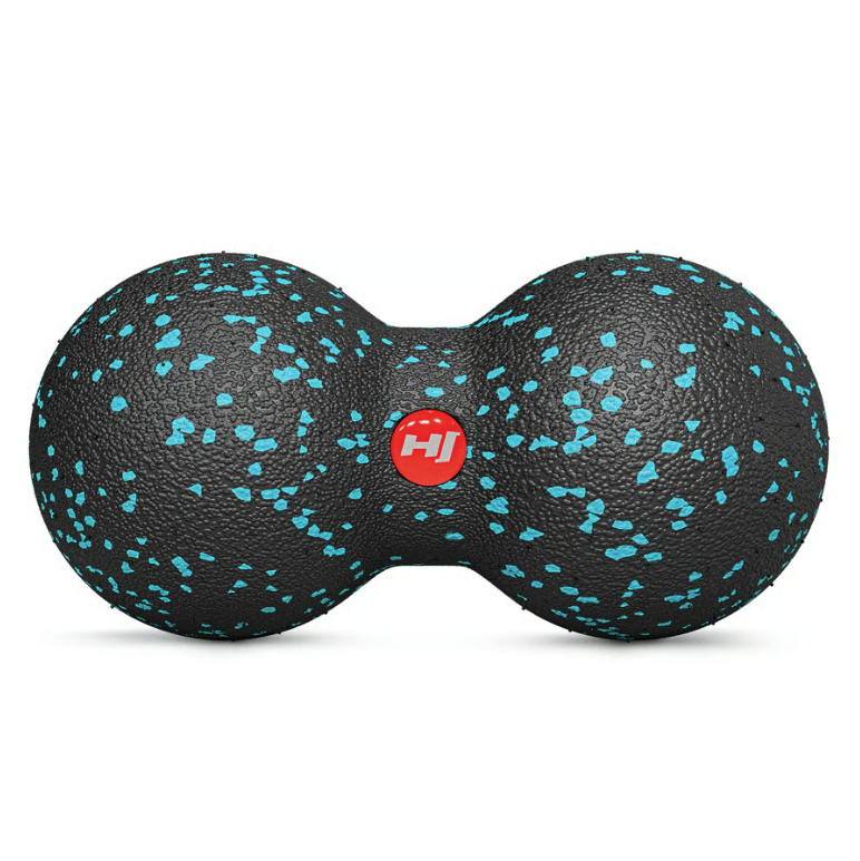 Массажный мяч двойной EPP Hop-Sport HS-D008MB 80 мм Черно-голубой (4905)