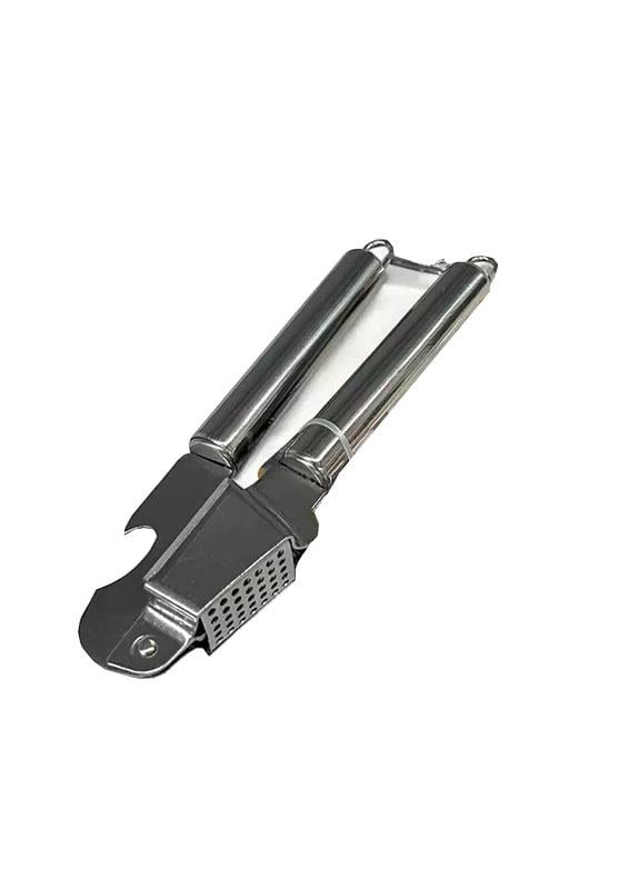 Чеснодавка с открывалкой Laska 2в1 из нержавеющей стали Серый (3541SP)