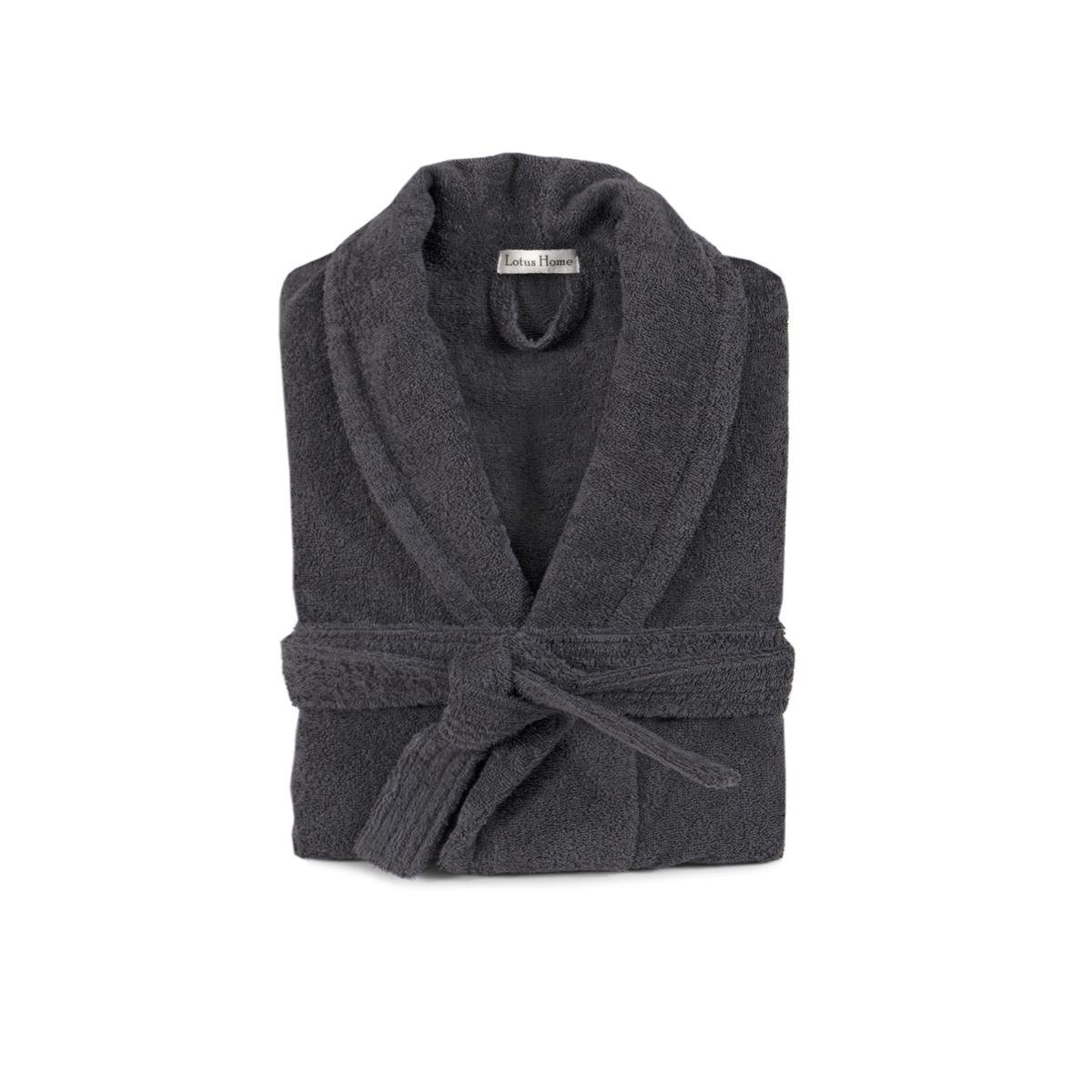 Халат махровый Lotus Home Basic New Line M Антрацит (svt-2000022348065) Халат махровый Lotus Home Basic New Line M Антрацит (svt-2000022348065)