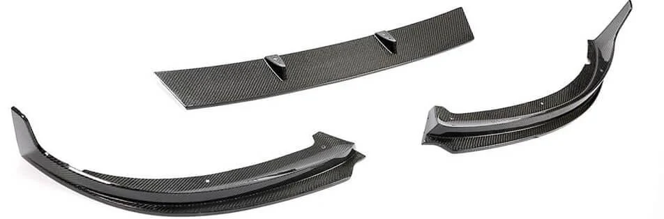 Накладка на передний бампер DDCarbon V2 2019-2022 Base/BMW 3 серия G20/21 2018- карбон (136691)