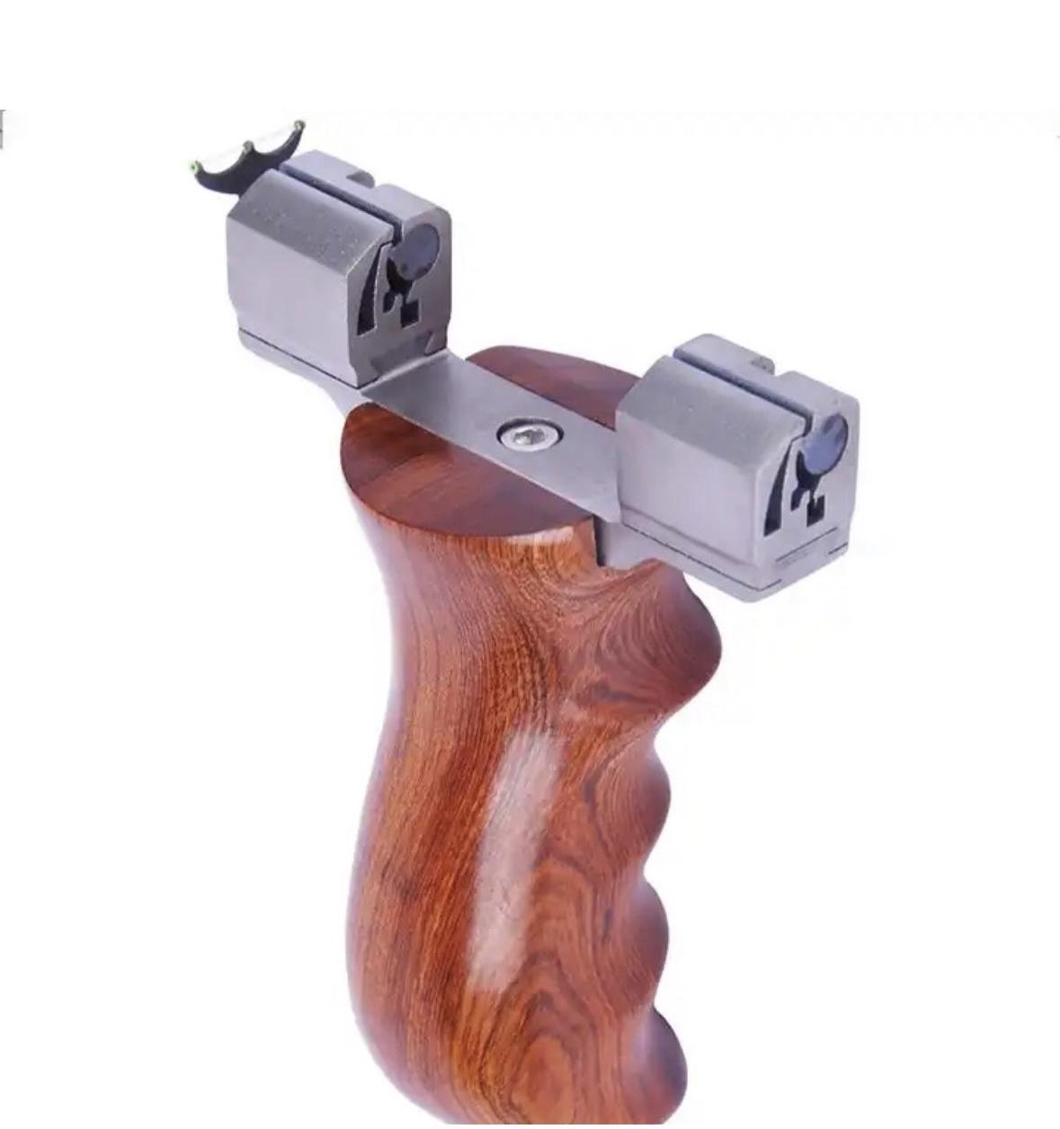 Рогатка ударна з ручкою SFU Nice Wood для полювання та спортивної стрільби з натурального дерева (0036) - фото 6