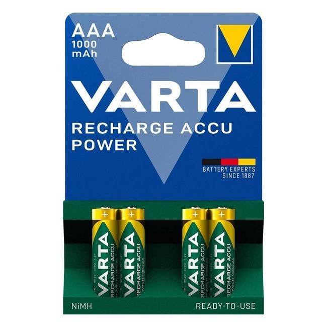 Батарейки аккумуляторные Varta ACCU AAA 1000 mAh BLI 4 шт. (iz14872)