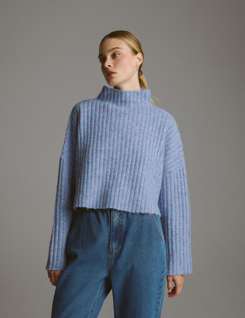 Светр жіночий Diverse HEJMA L Бузковий (5905384057112) - фото 2 Светр жіночий Diverse HEJMA L Бузковий (5905384057112) - фото 2